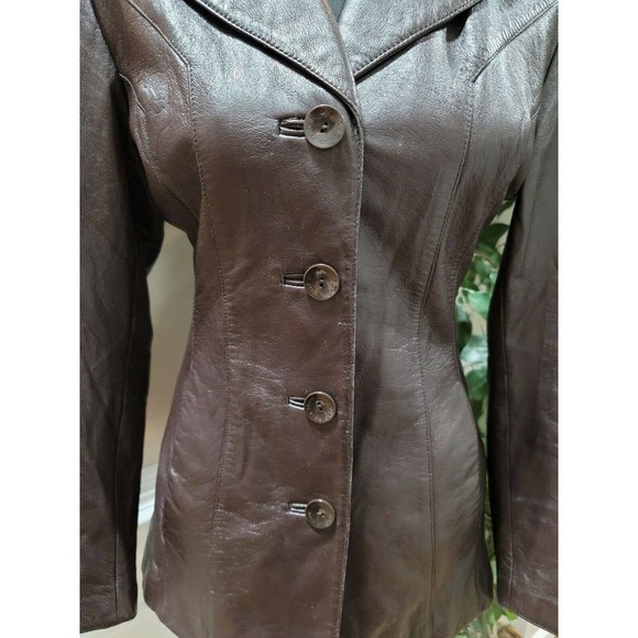 Pelle Studio Women's Black 100% Nylon Long Sleeve Buttons Style Casual Jacket S - Picture 2 of 12